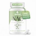 NAC Supplement for Lung* & Respirasjon & immunitet* | N-Acetyl Cystein for Antioksidant | i-1 N-Acetyl-L-Cysteine 1200 mg | Glycine NAC | N Acetyl Cysteine | Vegan, Glutenfri, 90 kapsler