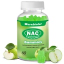 NAC Gummies for voksne og barn 1200mg, NAC Supplement N-Acetyl Cysteine, immunstøtte, NAC Chewable Support Liver Health,Sugar-fri, Grønn Apple Flavor