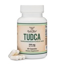 TUDCA Bile Salts Liver Support Supplement, 500mg servering, lever og galleblære rengjøring Supplement (60 kapsler, 250mg) Genuine Bile Acid TUDCA med sterk biter smak av dobbel tre