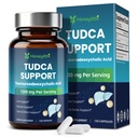 TUDCA 1200mg – ren Tauroursodeoksykolsyre Supplement, 120 Vegankapsler lett å svelge (60-dagers forsyning), ikke-GMO, Glutenfri (120 greve)