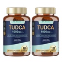 Totaria 2 Pakker TUDCA 1000mg Liver Support Supplement med melk Thistle, NAC, ALA, 80% Silymarin, 15-i-1 Ekstra styrke Bile Salter
