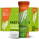 Heis Glucose raskt-virkende glucose Chewable Energy Tabletter, oransje, 10 ct Tube (pakke med 12)