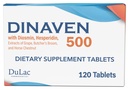 Dulac Dinaven 500, Mikronisert Diosmin Hesperidin Diett kosttilskudd 1000mg per porsjon, Horse Chestnut ekstrakt, Butchers Broom & Red Grape Extract, Ben Sirkulasjonsstøtte, 120 tabletter, laget i Italia