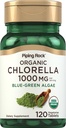 Piping Rock Chlorella | 1000mg | 120 tabletter | Blå-grønn Algae | Broken celle vegg organisk | Ikke-GMO, Glutenfri Supplement