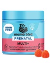 Best Nest wellness Mama Bird Prenatal Multi Plus - Prenatal Care Supplement støtter Hjerne & Digestiv Helse - Vegansk Multivitamin med Metylfolat og mer - Jordbær, 60 Gummies (30 Serveringer)