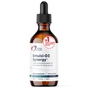 Designs for Helse Emulsi-D3 Synergi 2000 IU Vitamin D Flytende med vitamin K - Emulgert flytende D3 K2 Drops for immunsystemstøtte og bein helse - Glutenfri + ikke-GMO (55 Services / 1.8oz)