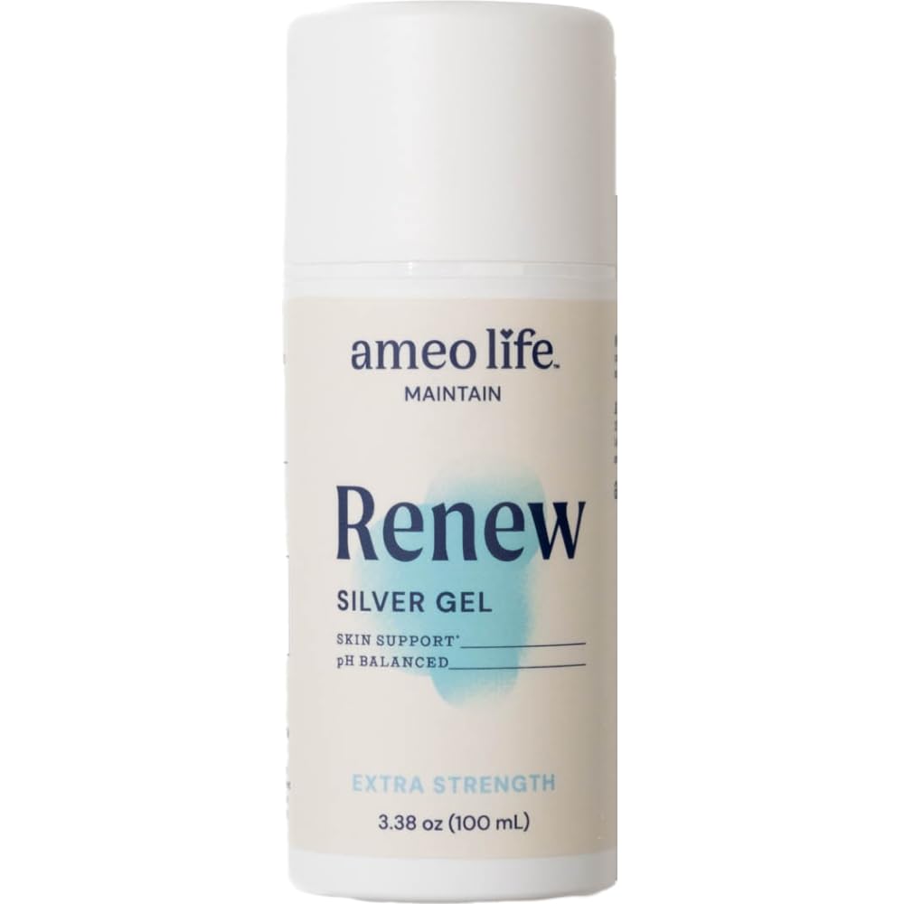 Ameo Life Extra Styrke Colloidal Silver Gel 35 ppm - pH balansert, strukturert sølv Gel for sunn hud, mindre kutt, Scrapes & Burns - naturlig hudpleie for refensjon (100ml)