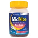MidNite dyp søvn ekstra styrke, 10 mg melatonin søvnhjelp, ikke-habitforming, herbal kosttilskudd for voksne, narkotikafri, glutenfri, saltvannsfri, vegetarisk-vennlig, 36 gummier