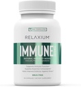 Relaxium immunforsvar, kraftig immunforsvar supplement, immunforsvar øker å styrke helsen med eldrebær, hvitløk, Echinacea, vitamin C & sink (60 kapsler, 30 dagers forsyning)