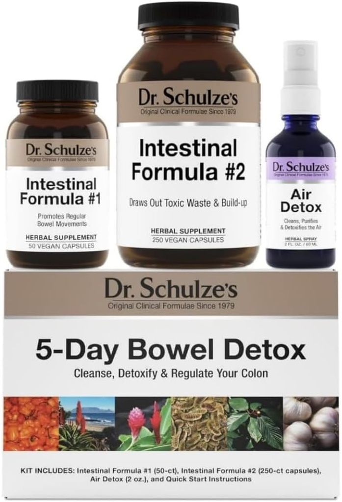 Dr. Schulzes 5-dagers Bowell Detox | Herbal Colon Cleanse | Kan forbedre Digestion | Fremmer sunne bevegelser