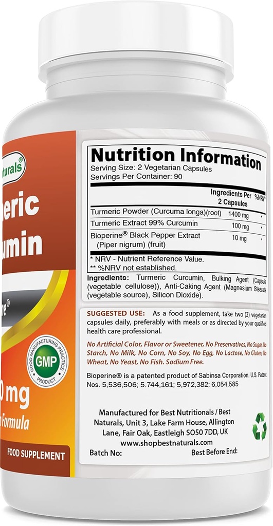 Turmeric Curcumin 1500 mg & Acetyl L-karnitine 500 mg