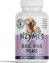 Nzymes® Bac-Pak Plus 100 Grams Digestive Enzymer og Probiotika for Digestion, Loose Stools, Diarrea, Diarrea, Forbedret Nutrient Uptake - laget i USA