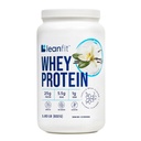 LeanFit WHEY Protein Natural Vanilla – 100% Whey Protein Powder, 24g Protein Per Serving – Grass-Fed, Glutenfri, Lavkarbohydrat, BCAA, Aminosyre – 23 Serveringer, 1,83 Pound Tub