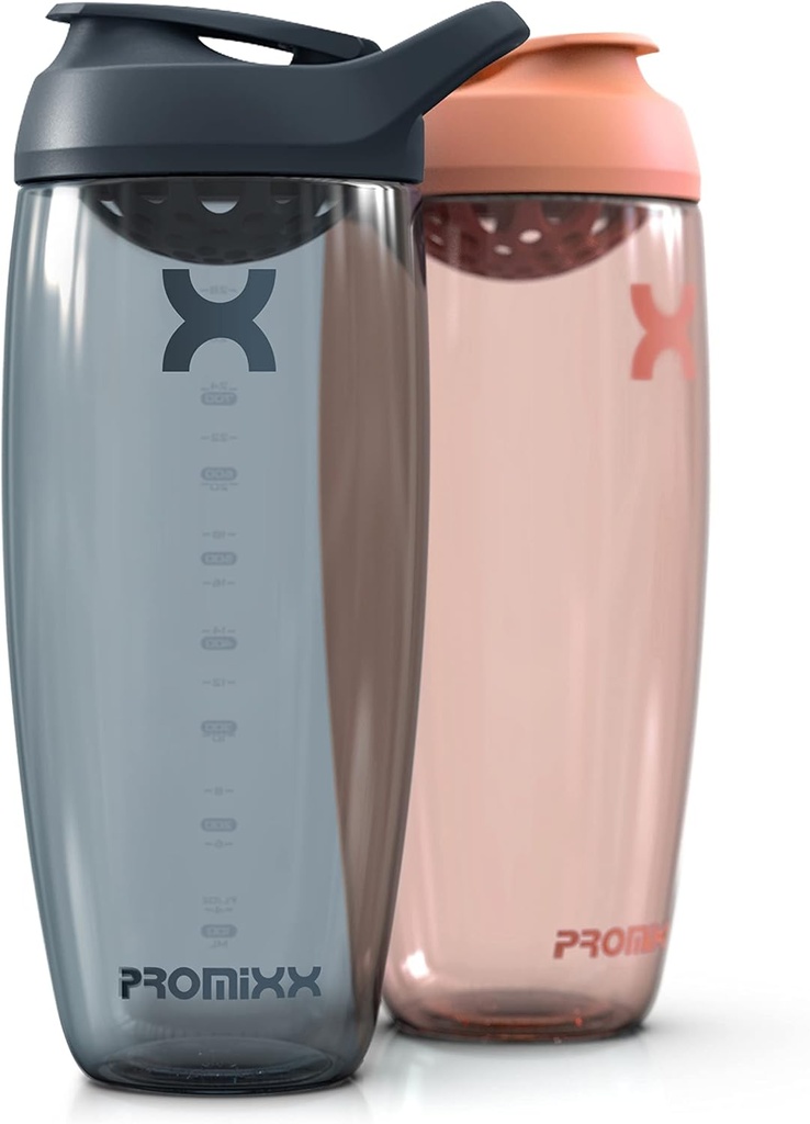 Promixx Pursuit Protein Shaker flaske (32 oz) – Silent No-Ball Mixer, Leak-Proof Lid, BPA/BPS & Phthalate-fri ECOZEN – Easy-Clean Shaker Cup for Protein Shakes, Pre & Post Workout Smoothies