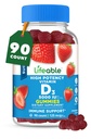 Livbar sukkerfri vitamin D 5000 IU - Great Tasting Natural Flavor Gummy Supplement - Glutenfri vegetarisk GMO-fri Chewable - for immunstøtte og bein helse - for voksne - 90 Gummies