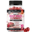 Sukker Free Beet Root Gummies - Nitric Oxid Gummies infundert med kokosolje for høyeste absorpsjon - støtter energi og hele kroppens helse - Delicious Jordbær Flavor - 120 greve (60 dagers forsyning)