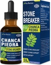 Chanca Piedra Stone Breaker ekstrakt dråper for nylon steiner oppløser, nynorsk rengjøring Detox & Repair Supplement m/Horsentail Dandelion. Chanca Piedra para Los Riñones. 2oz