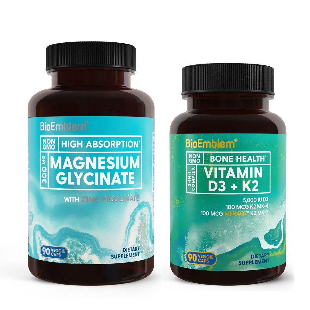 BioEmblem Magnesium Glycinat med sink og vitamin D3 K2