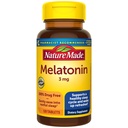 Naturen laget melatonin 3 mg sovemidler for voksne, 100% narkotika gratis søvnhjelp, søvntilskudd, 120 tabletter, 120 dagers forsyning