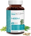 Biovitalia Plant Basert Neem 1000mg Capsule for menn og kvinner | Diett Supplement | Støtte Sunn & Fremme avgift - 60 Vegan Kapsler