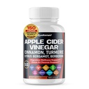 Apple Cider Vinegar Ceylon Cinnamon Turmeric Odorless hvitløk Olive Leaf Artichoke Svart Pepper - 150 Kapsler-laget i USA