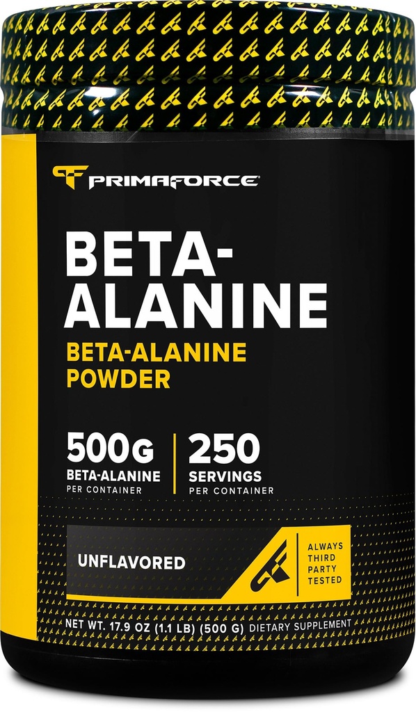 Primaforce Beta Alanine pulver 500 gram (1,1 lbs) Uslavored - Pre Workout og Post Workout Supplement