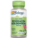 SOLARAY Echinacea Goldenseal - Kraftig blanding av to herbal kosttilskudd for wellness støtte - 250 mg Ea Echinacea Root og Goldenseal Root - Ikke GMO, Vegansk, Glutenfri, 60-dagers garanti, 100 serveringer