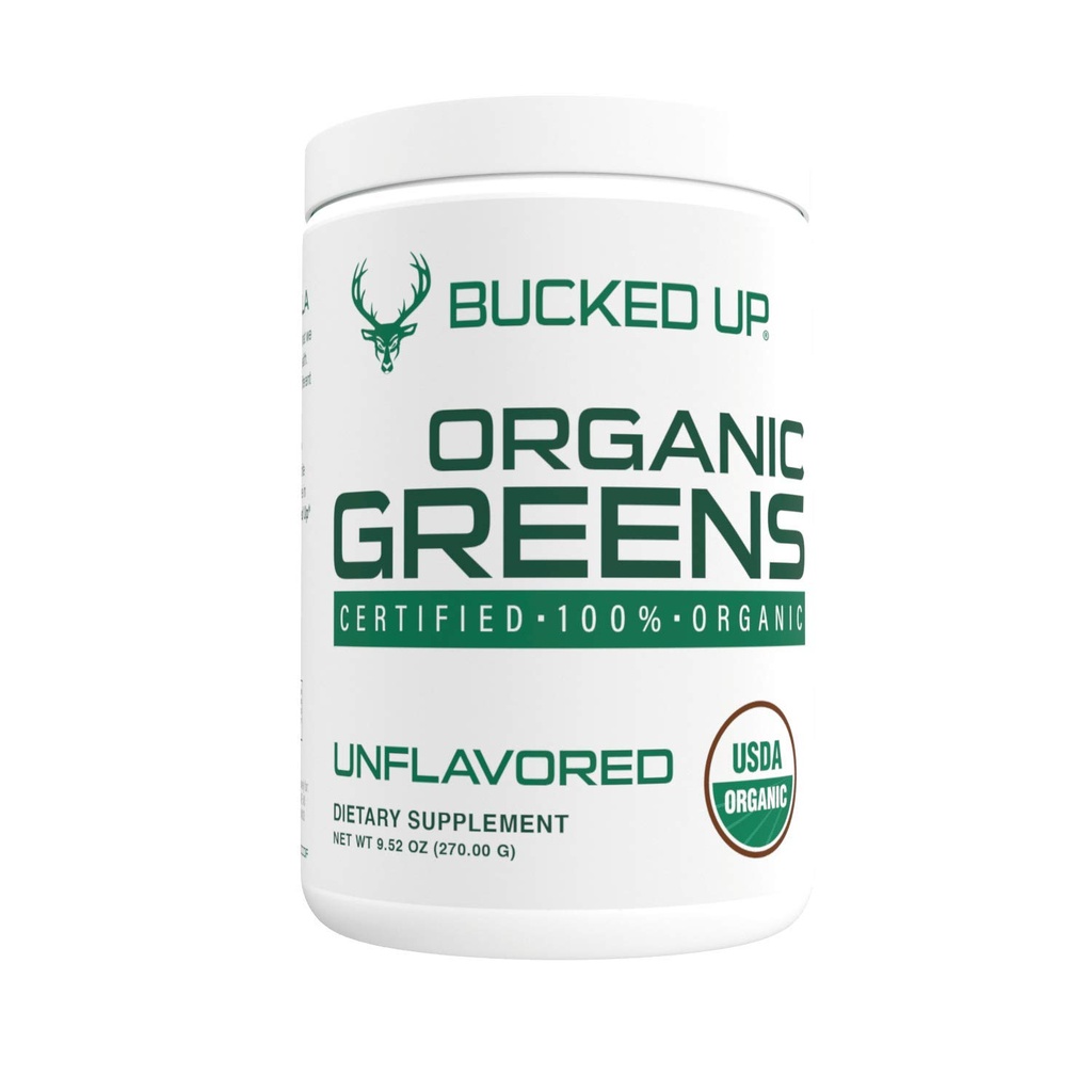 Grønne Superfood pulver Unflavored | 8 Mest essensielle blandet grønn | Certified 100% organisk | Clorella, Spinat, Kale, Spirulina, Alfafa, Broccoli, Wheat Grass, & Barley Grass | 30 SERVICE | 9,52 OZ