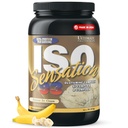 Ultimate Nutrition Whey Protein Isolere pulver med glutaminkompleks, ISO Sensasjon 93 - Whey Protein pulver med tilsatt kolostrum for forbedret gjenoppretting, immunitet og gut helse - banan, 2lbs