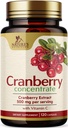 Cranberry piller Supplement 25 000 mg - fersk tranebær tilsvarende vitamin C & E - urinveistrakt Health Support, sukkerfri formel, fruktpulver ekstrakt - ikke-GMO, flaske i USA - 120 kapsler