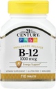 21st Century B 12 1000 mcg Forlenget release tabletter, 110 greve