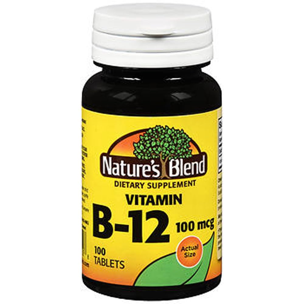 Naturens blanding vitamin B12 100 mcg tabletter - 100 ct, pakke med 2