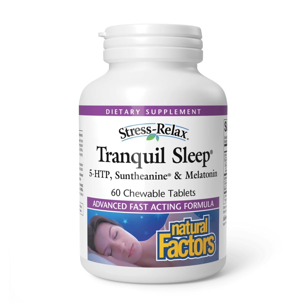 Naturlige faktorer - Stress-Relax Tranquil søvn - 60 Chewable tabletter