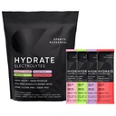 Sports Research® Hydrate Electrolytes Powder Packets - Sukkerfri og naturlig flavorert med vitaminer, mineraler og kokosvann - støtter hydrasjon - 16 pakker - Variety Pack
