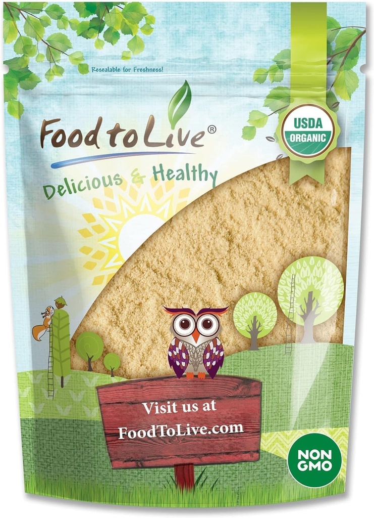 Mat å leve - Organic Lion's Mane Mushroom Powder, 4 Ounces - heve hjernens velvære med premium, ikke-GMO, naturlig og vegansk supermat til bedre fokus