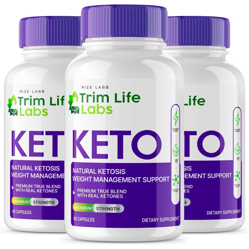 Rize Labs - - Trim Life Labs Keto Capsules - Vekttap piller - Støtte Maks styrke Formula, Keto + ACV Supplement (180 Kapsler)