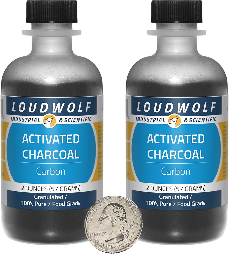 Aktivert Charcoal/Fine Korn / 4 Ounces / 100% ren/fødevarekvalitet / FAST fra USA