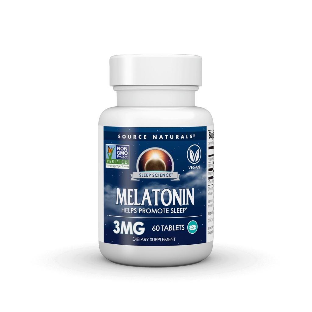 Kilde Naturals Sleep Science Melatonin* - 3 mg, 60 timers frigitte tabletter
