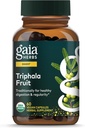 Gaia urter Trippela Fruit - Støtter Digestiv Helse - Renser forsiktig systemet ditt * - med Amla Frukt, Belleric Myrobalan og Chebulic Myrobalan - 60 Vegan Kapsler (30-dagers Supply)