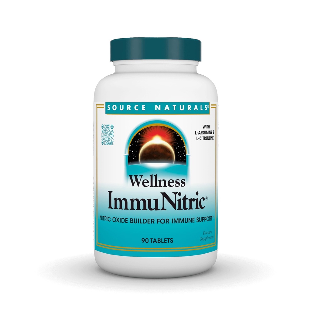 Kilde Naturals Wellness Ugjennomsiktig, Nitric Oxid Builder for immunsystemstøtte* - 90 tabletter