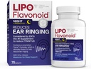 Lipo-Flavonoid Natttid PM for Tinnitus Relief - søvnhjelp med melatonin, Bioflavonoider, & vitamin C - Ringing i ørene, ørehelse, & avslapping - Bruk med Lipo-Flavonoid Plus - 75 kapler