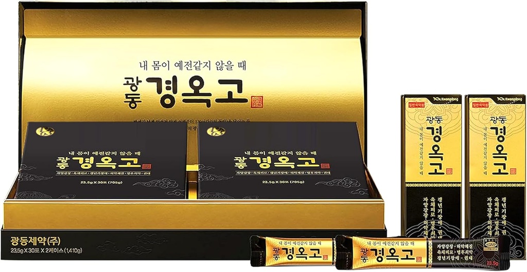 KWANGDONG Kyung Ok Ko Premium Korean Herbal Suppelment med naturlige ingredienser, naturlig energi Booster for menn og kvinner 60P