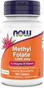 Nå Supplements, Metyl Folat 1000 mcg, Metabolisk aktiv Folat *, Co-enzym B vitamin, 180 tabletter