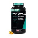 JYM Supplement Science Omega JYM Fish Oil 2800mg, høy potens Omega 3, EPA, DHA, DPA for hjernen, hjerte, og felles støtte 120 myke geler