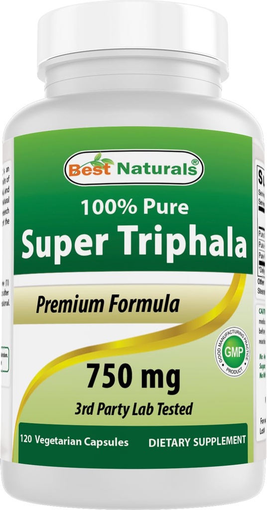 Beste Naturals Triphala 750 mg 120 Vcaps