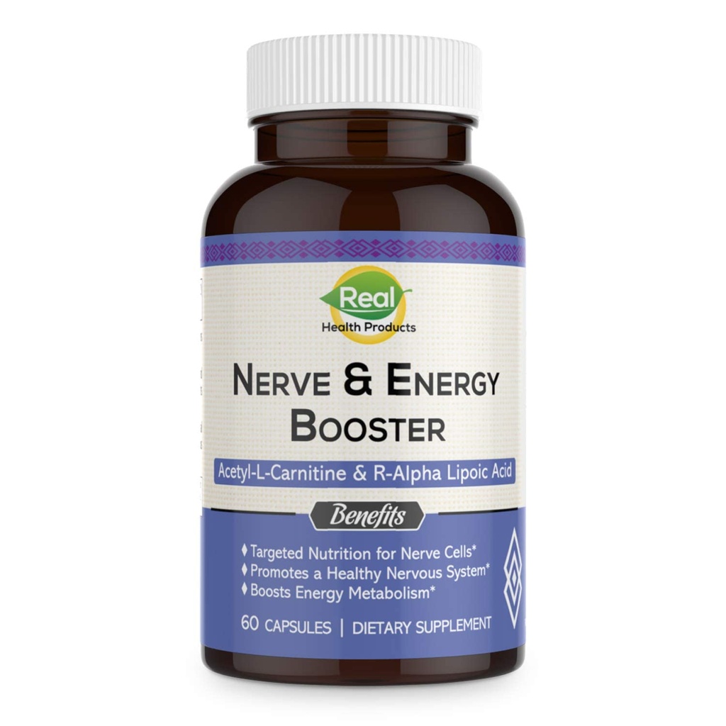 ALA Supplement - R-Alpha Lipoic Acid 300mg & Acetyl L-karnitin 1000mg - Nerve og energiforsterkning for nerve, kardiovaskulær, kognitiv funksjon og antioksidant støtte, 60 kapsler, 30 dagers forsyning