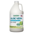 Land Art - ren Aloe Vera Juice Unflavored - Cold-Processed - 99,7% Organic Aloe Vera Inner Fillett fra ferske Texas Leaves – Digestive helse, Detox og naturlig velvære – 64 fl oz