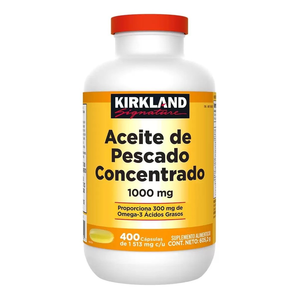 Kirkland Signatur Fisk olje 1000mg, 400 Teller
