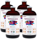 LIQUIDHEALTH Optimum felles støtte flytende multivitamin med glukosamin, Chondroitin, MSM, Hyaluronsyre - Øk mobilitet, felles komfort, for løpere og atleter - laget i USA, Vegan (4 pakke)