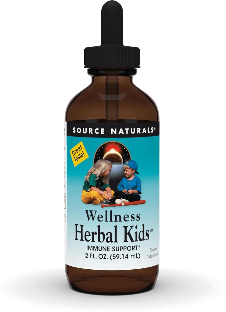 Kilde Naturals wellness Herbal Kids, for immunsystemstøtte* - 2 Fluid oz